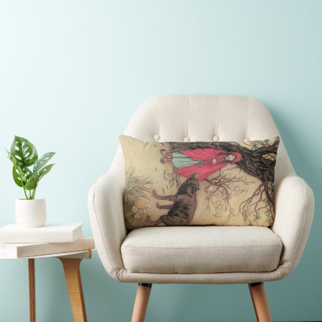 Klassieke 'Roodkapje' door Warwick Goble Kussen (Stoel)