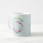 Klassieke Roos Bloemen Mok, 11 oz FDA Compliant Koffiemok (Voorkant links)