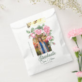 Klassieke Roos Bloementuin Foto Afstuderen Bedankzakje (Gezegeld)