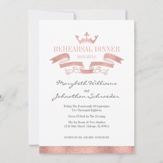 Klassieke Roos Gold Crest-repetitie binnenkaart Kaart (Voorkant)