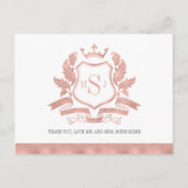Klassieke Roos Gold Crest Weddenschap Hartelijk da Briefkaart (Voorkant)