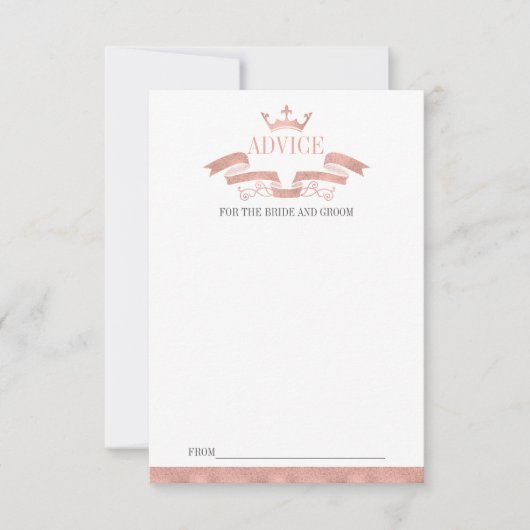 Klassieke Roos Gold Crest Weddenvice-kaart Kaart (Voorkant)