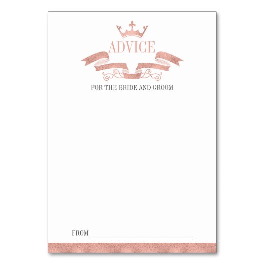 Klassieke Roos Gold Crest Weddenvice-kaart Kaart (Voorkant)