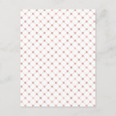 Klassieke Roos Gold Crest Wedding Details Kaart (Achterkant)