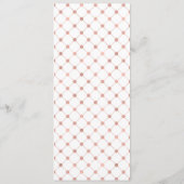 Klassieke Roos Gold Crest Weduwemkaart Menu (Achterkant)