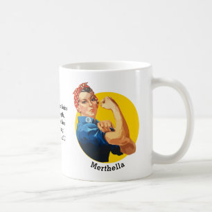 Klassieke ROSIE RIVETER persoonlijke koffie-Mok Koffiemok