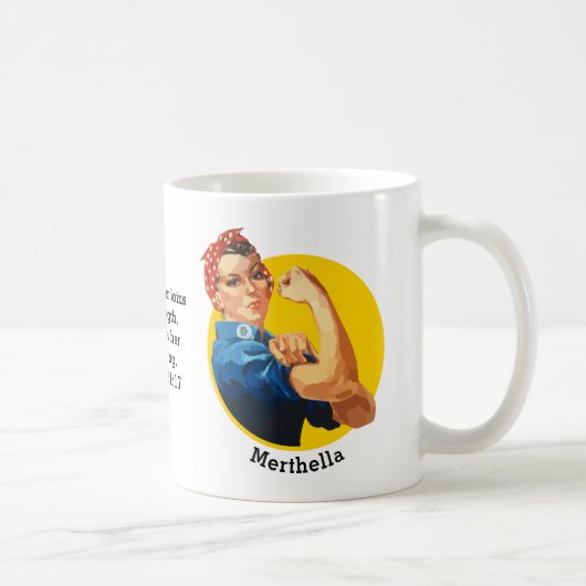 Klassieke ROSIE RIVETER persoonlijke koffie-Mok Koffiemok (Rechts)