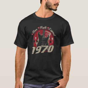 Klassieke rots 50e verjaardag 1970 Guitar the Man T-shirt