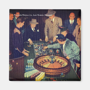 Klassieke Roulette Scene, Las Vegas, Nevada Magneet