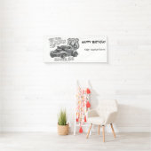 Klassieke Route 66 Aanpasbare Banner (Insitu)