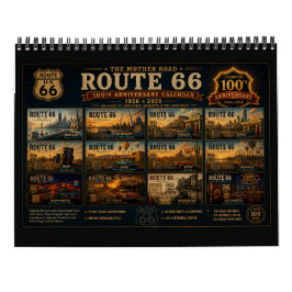 Klassieke Route 66 Americana Reis Muurkalender Kalender