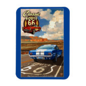 "Klassieke route 66" Magneet (Verticaal)