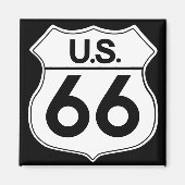 Klassieke Route 66 Magnet 2 (Voorkant)