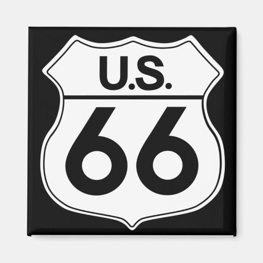 Klassieke Route 66 Magnet 2 (Voorkant)