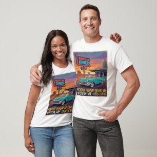 Klassieke Route 66-weg T-shirt