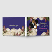 Klassieke Royal Blue Afro-Amerikaanse bruiloft Gastenboek (Volledig)