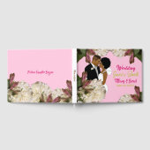 Klassieke Roze Afro-Amerikaanse bruiloft Gastenboek (Volledig)