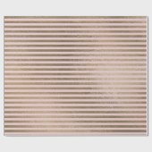 Klassieke roze bleekbaardere gouden lijnen Stripes Cadeaupapier (Vlak)