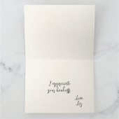 Klassieke Roze Botanische Rand Bedankkaart (Binnen)