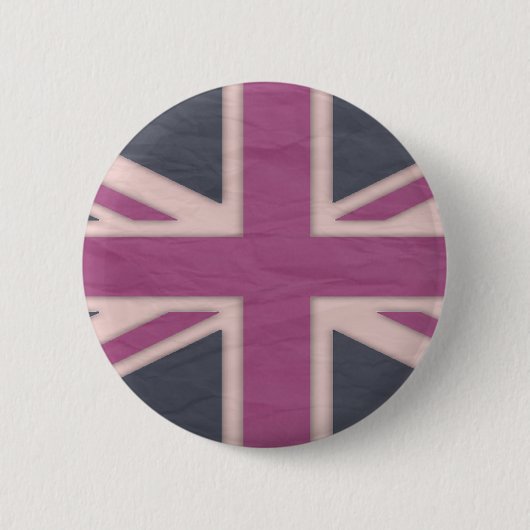 Klassieke roze Britse Button (Voorkant)