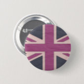 Klassieke roze Britse Button (Voorkant /achterkant)