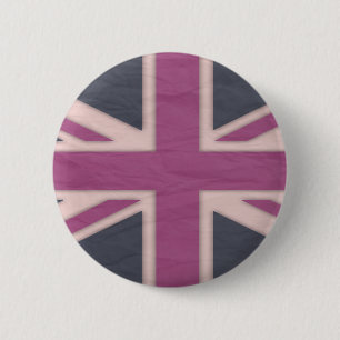 Klassieke roze Britse Button