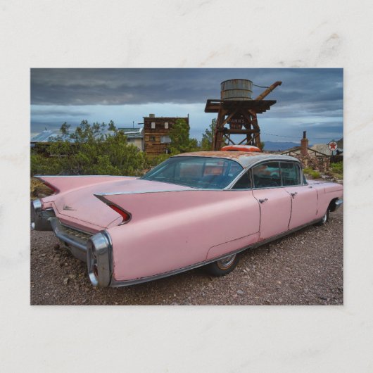 KLASSIEKE ROZE CADDY BRIEFKAARTEN (Voorkant)