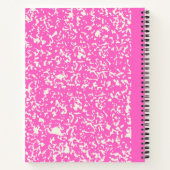 Klassieke roze  compositie notitieboek (Achterkant)