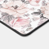 Klassieke roze en grijs patroon bureaumat (Hoek)