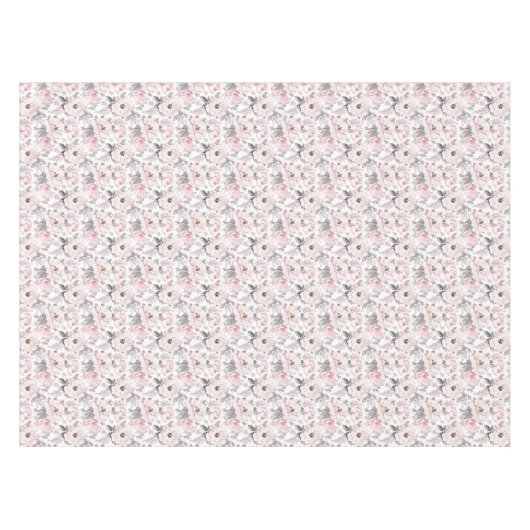 Klassieke roze en grijs patroon tafelkleed (Voorkant (Horizontaal))