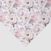 Klassieke roze en grijs patroon tissuepapier (Detail)