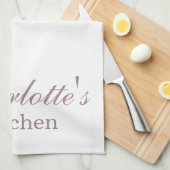 Klassieke roze en ivoren Rozen Flora Theedoek (Quarter Fold)