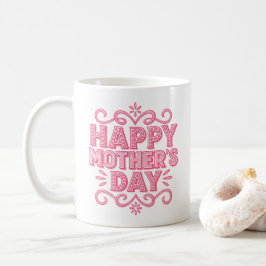 Klassieke Roze Gelukkige Moederdag Koffiemok