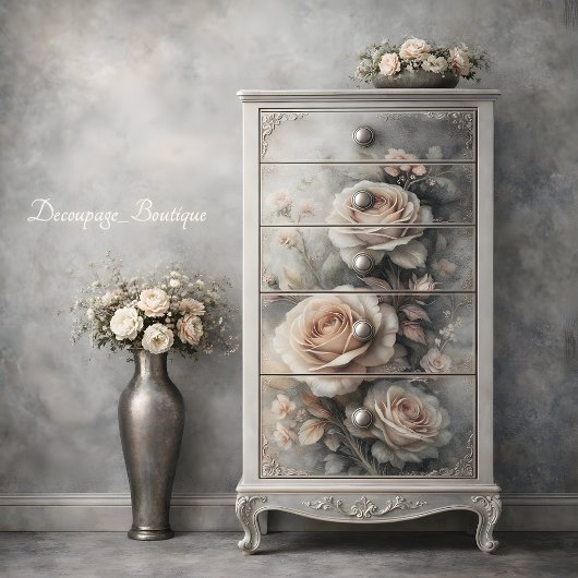 Klassieke Roze Gloed Decoupage Tissuepapier