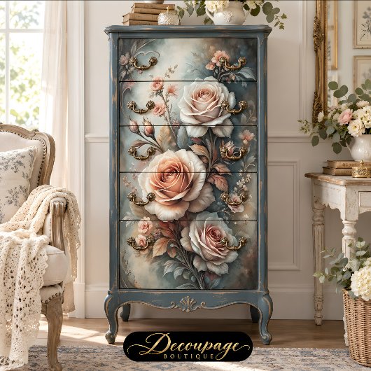Klassieke Roze Gloed Decoupage Tissuepapier
