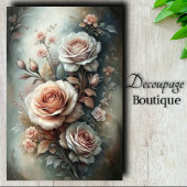 Klassieke Roze Gloed Decoupage Tissuepapier