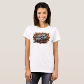 Klassieke Roze GYM FOCUS Statement T-shirt (Voorkant volledig)