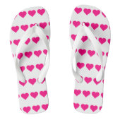 Klassieke roze harten teenslippers (Voetbed)