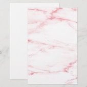 Klassieke roze marmer briefpapier (Voorkant / Achterkant)