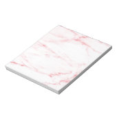 Klassieke roze marmer notitieblok (Linkerzijde)
