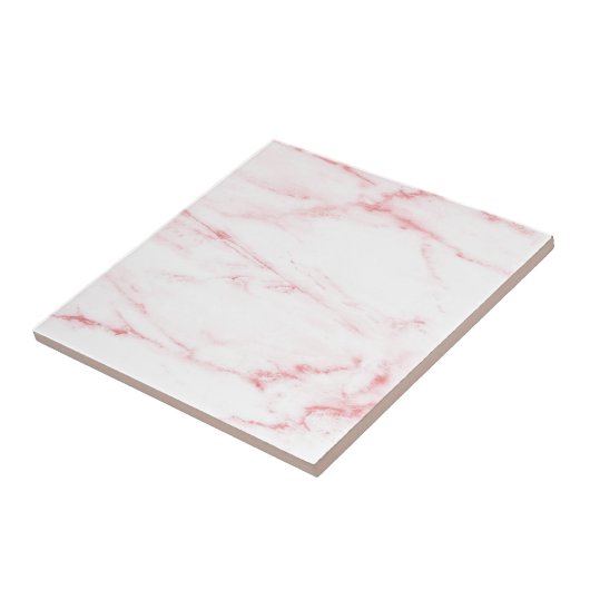Klassieke roze marmer tegeltje (Zijkant)