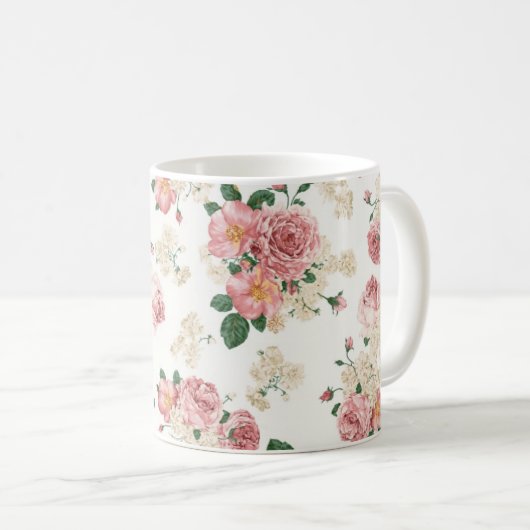 Klassieke roze Mok (Voorkant rechts)