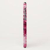 Klassieke roze pioenen clusters gepersonaliseerd Case-Mate iPhone case (Achterkant/links)