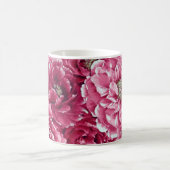 Klassieke roze pioenen clusters | Mok van bloemen (Center)