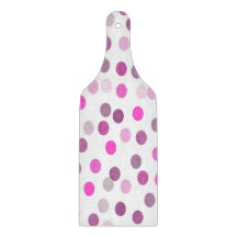 Klassieke roze pokadots op wit