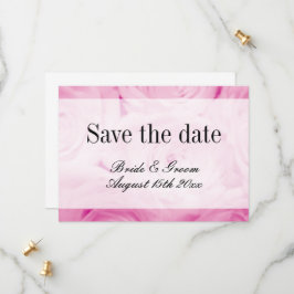 Klassieke roze roos bloemenboeket foto bruiloft save the date