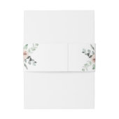 Klassieke roze roos bloemenbruiloft uitnodiging uitnodigingen wikkel (Achterkant Voorbeeld)