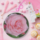 Klassieke roze Rose Papieren Bordje (Feest)