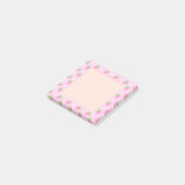 Klassieke Roze Roze Aardbeien Post-it® Notes (Schuin)