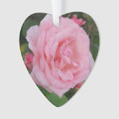 Klassieke roze roze acryl ornament (voorkant)